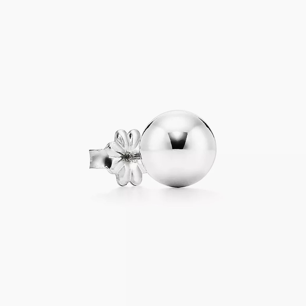 SINGLE Tiffany and Co Bead silver earring